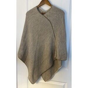 Fratelli Talli Italy Womens Poncho One Size Wool Alpaca Blend Minimal Timeless